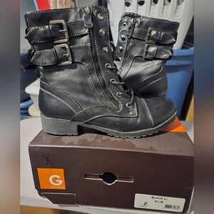 Guess Women's Black Combat Boots